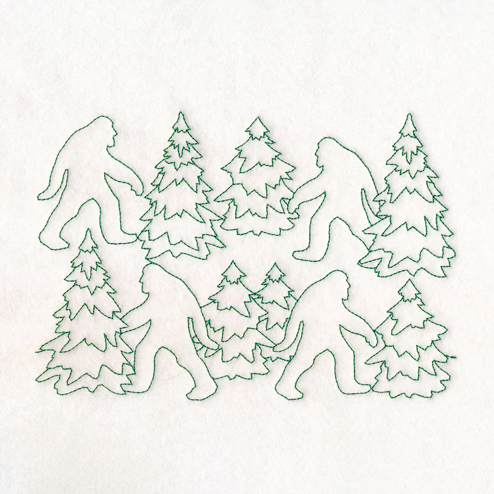 Cryptid Creatures - Bigfoot (Edge-to-Edge Quilting) - Image 4