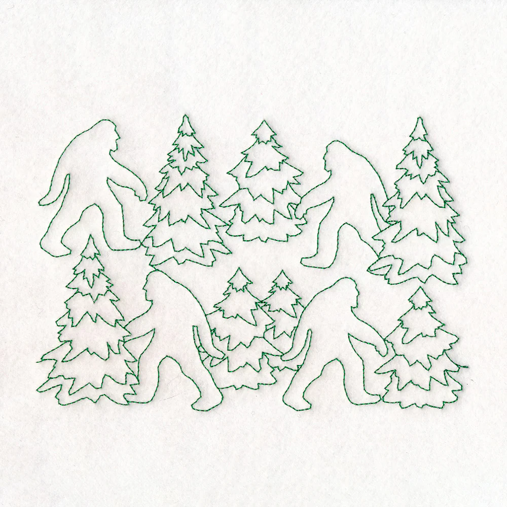 Cryptid Creatures - Bigfoot (Edge-to-Edge Quilting) - Image 5