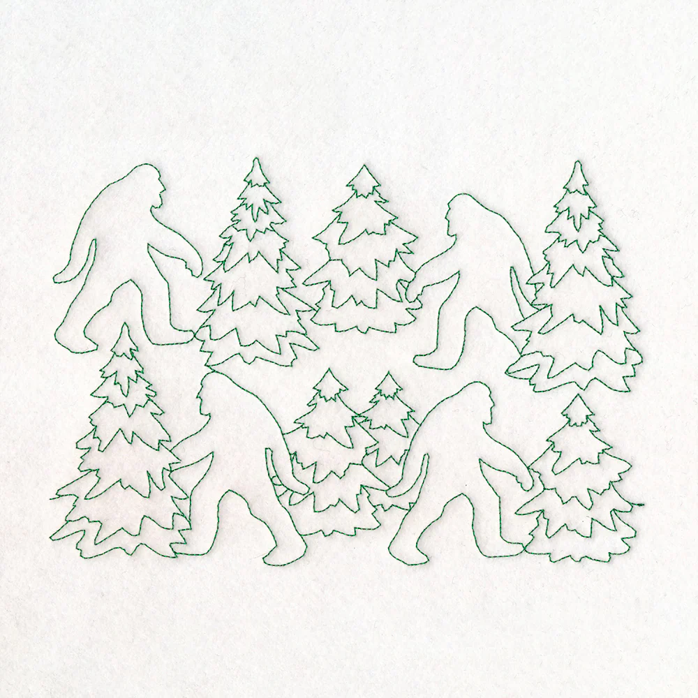 Cryptid Creatures - Bigfoot (Edge-to-Edge Quilting) - Image 7