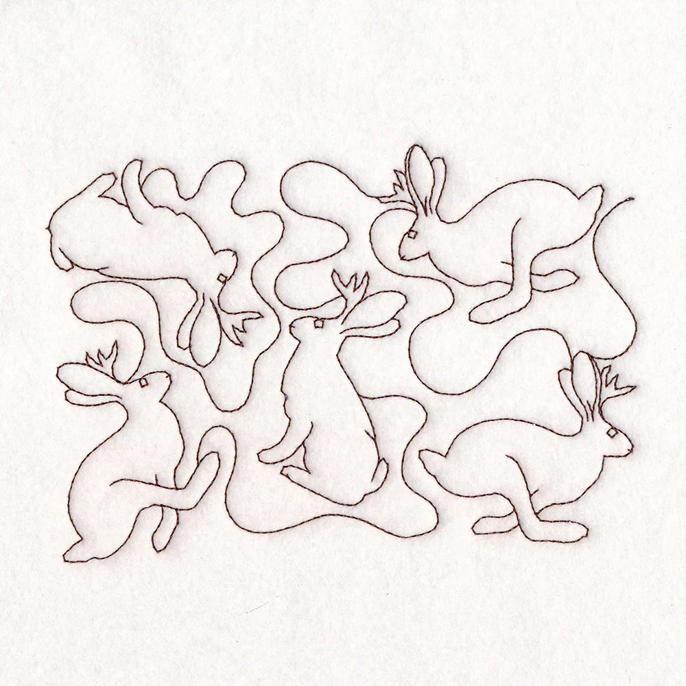 Cryptid Creatures - Jackalope (Edge-to-Edge Quilting) - Image 5