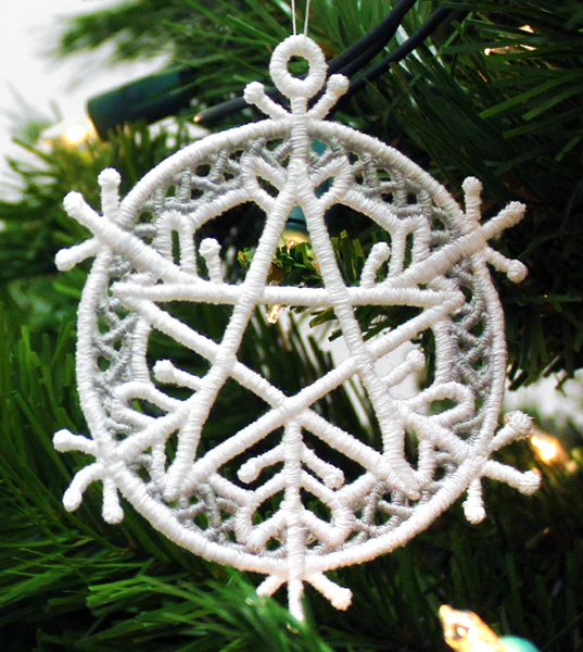 Five Elements Snowflake Ornament (Lace) - Image 3