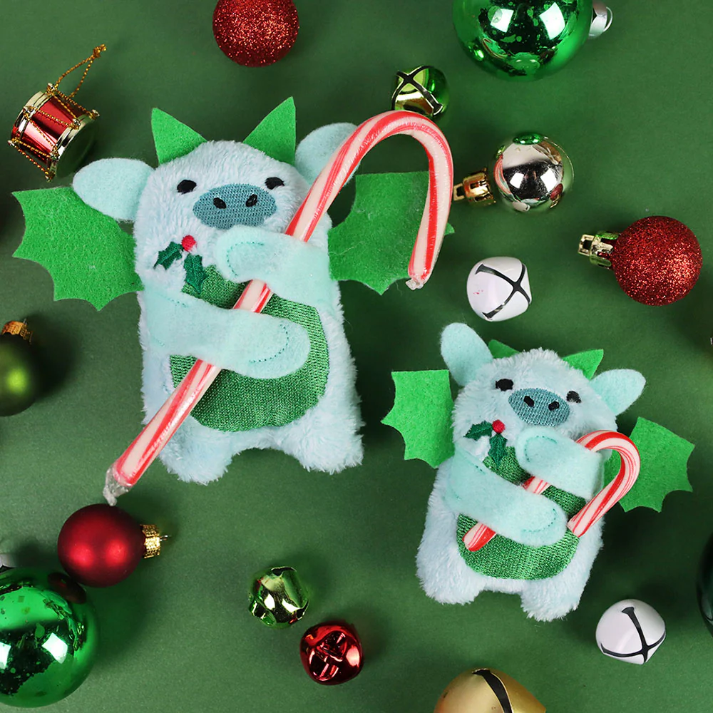 Fluffy Dragon Candy Cane Holder (In-the-Hoop) - Image 3