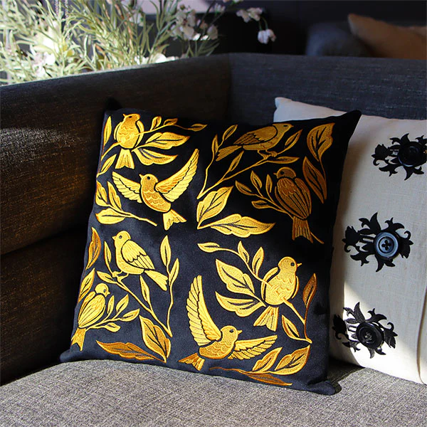 Gilded Birds & Botanicals Square 2 - Image 8