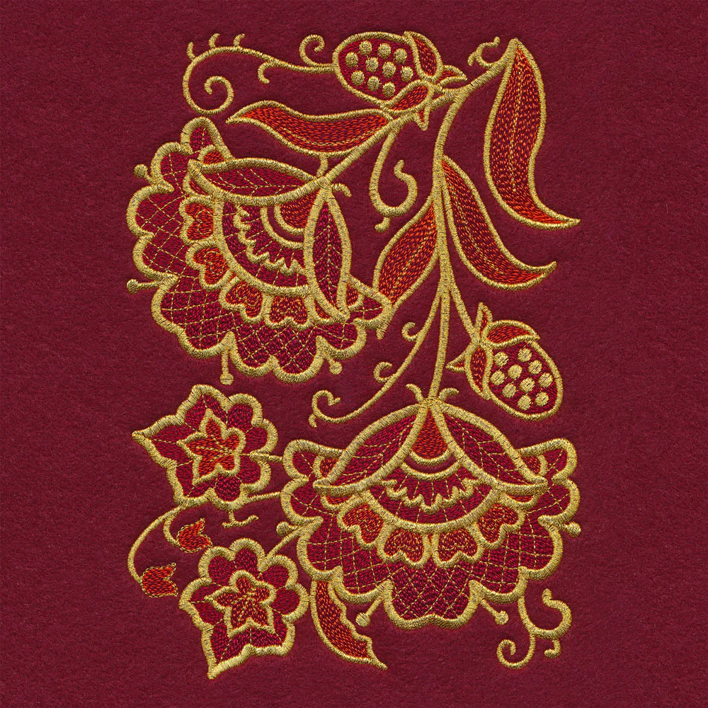 Gilded Holiday Bloom - Border - Image 3