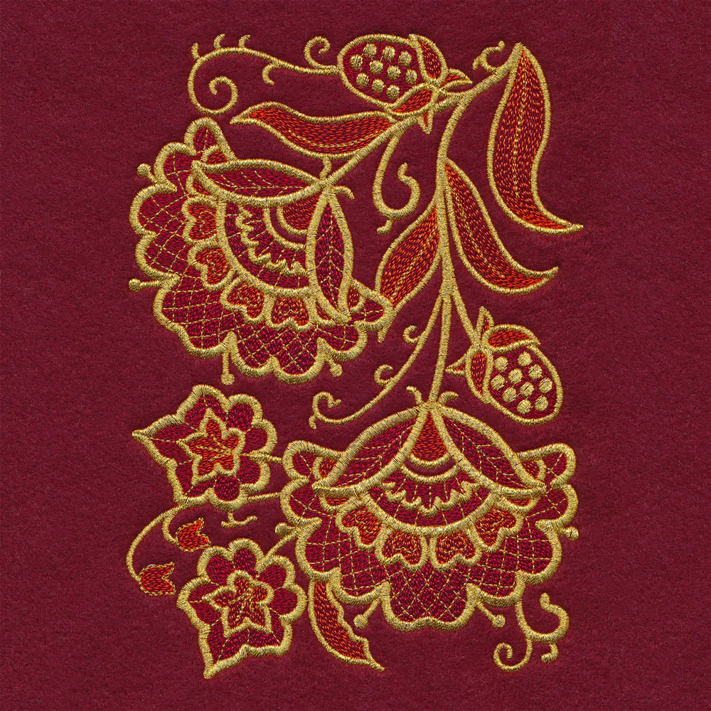 Gilded Holiday Bloom - Border - Image 4