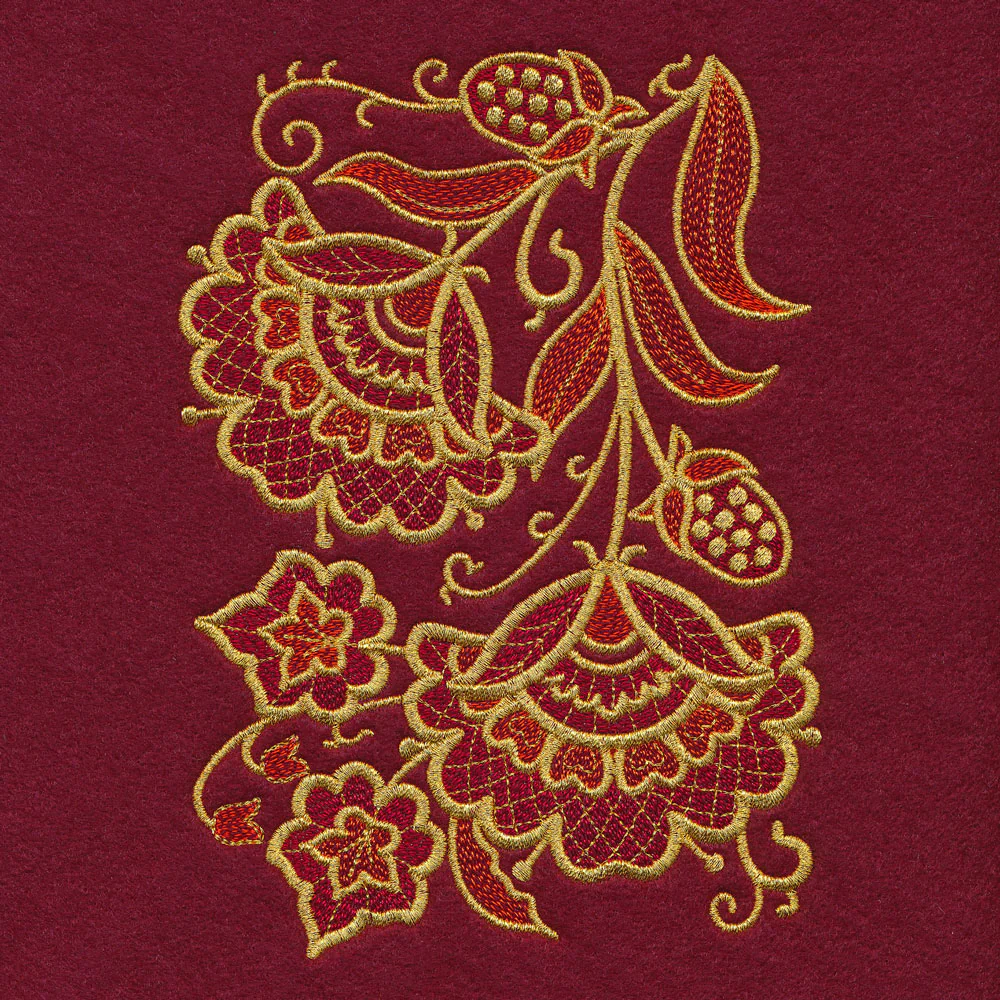 Gilded Holiday Bloom - Border - Image 5