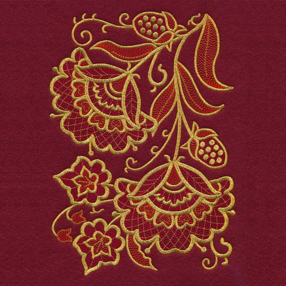 Gilded Holiday Bloom - Border - Image 6