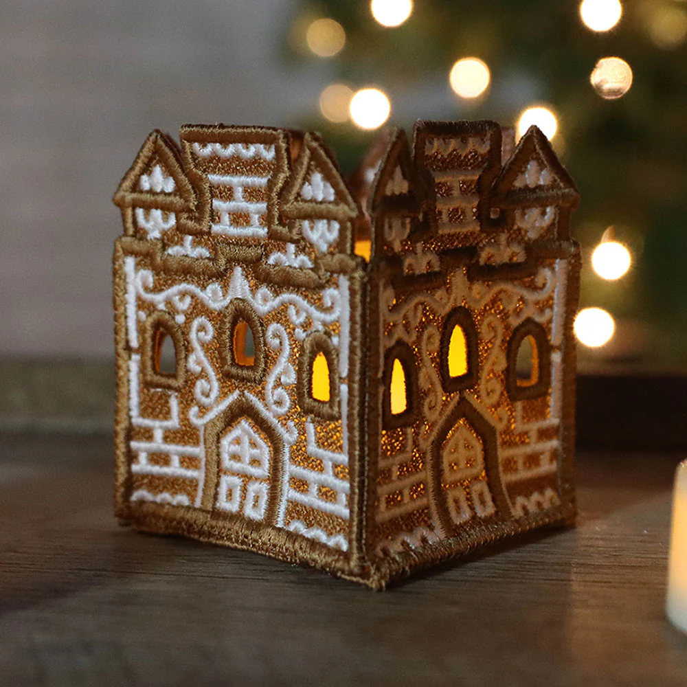 Gingerbread Castle Lantern (Lace) - Image 4