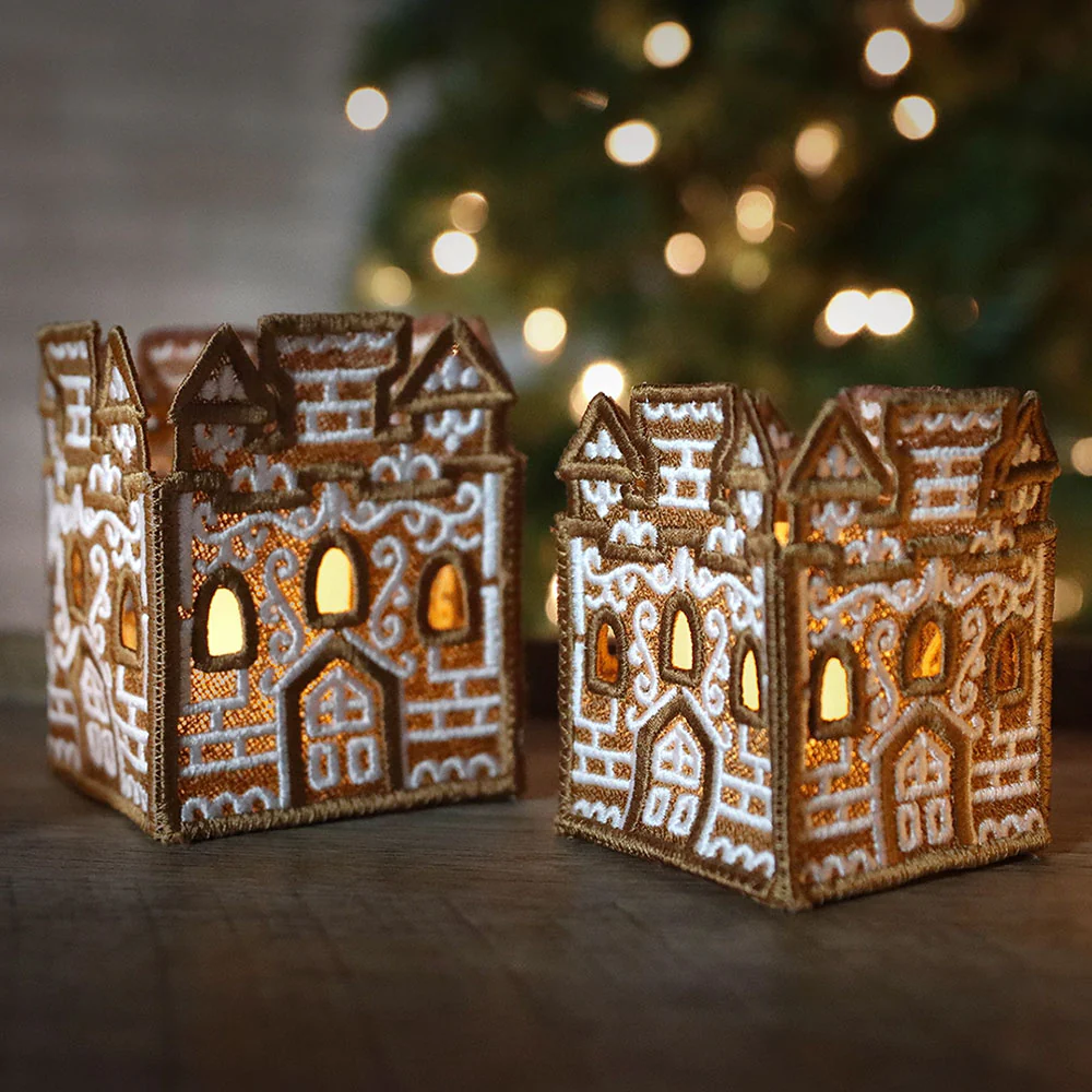 Gingerbread Castle Lantern (Lace) - Image 7