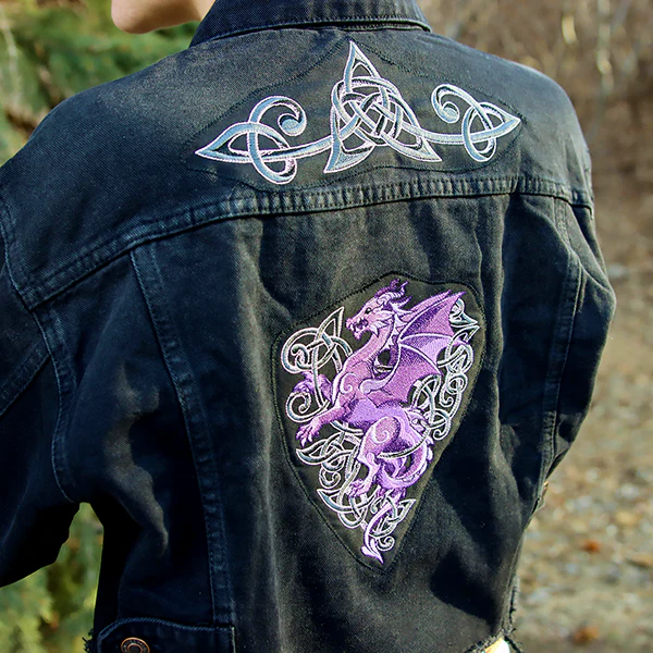 Heraldic Knotwork Dragon Border - Image 3