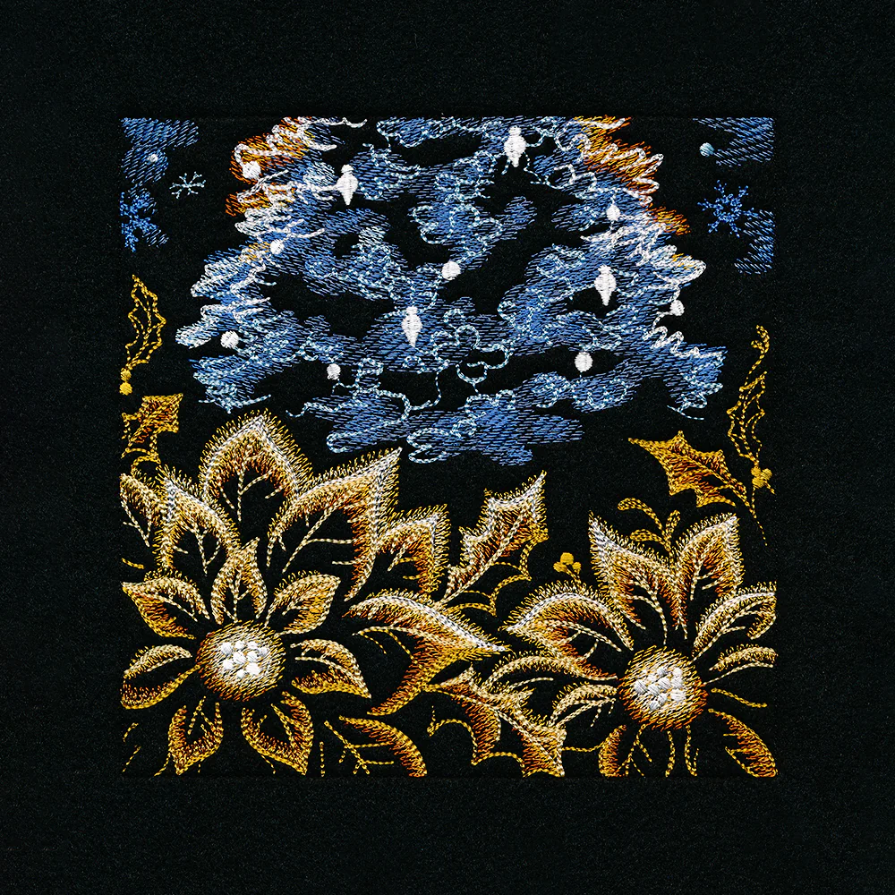 Magical Christmas Moonlit Forest Panel Scene - Image 11