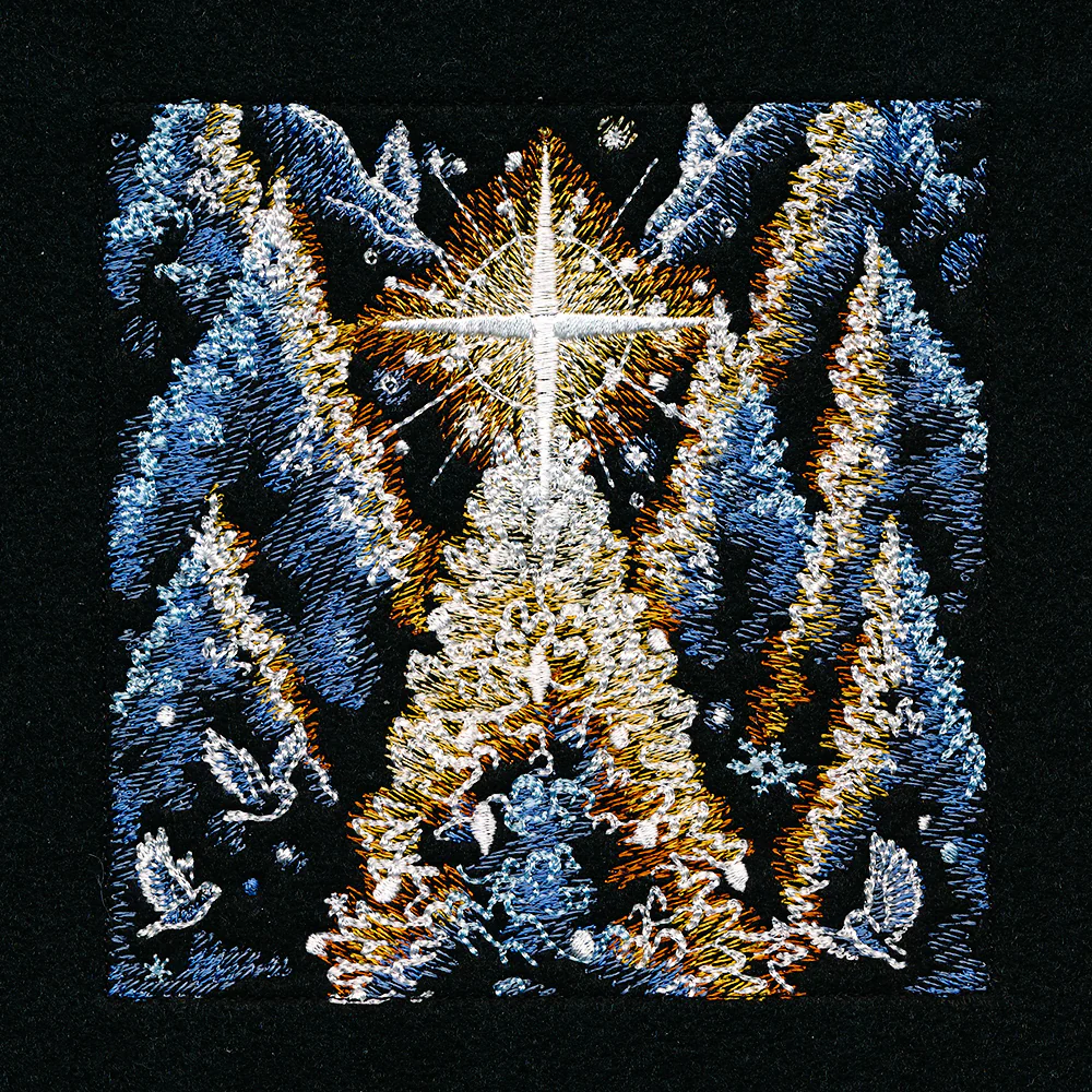 Magical Christmas Moonlit Forest Panel Scene - Image 20