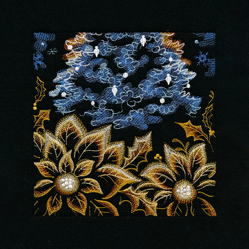 Magical Christmas Moonlit Forest Panel Scene - Image 7