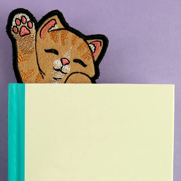 Reaching for Cuddles Cat Bookmark (In-the-Hoop) - Image 6