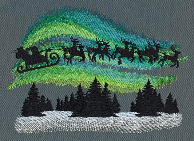 Santa and Northern Lights - Image 3