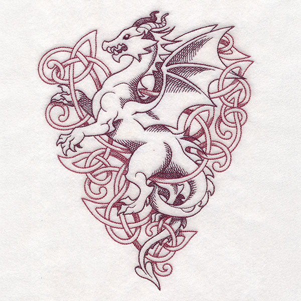 Simple Heraldic Knotwork Dragon - Image 5