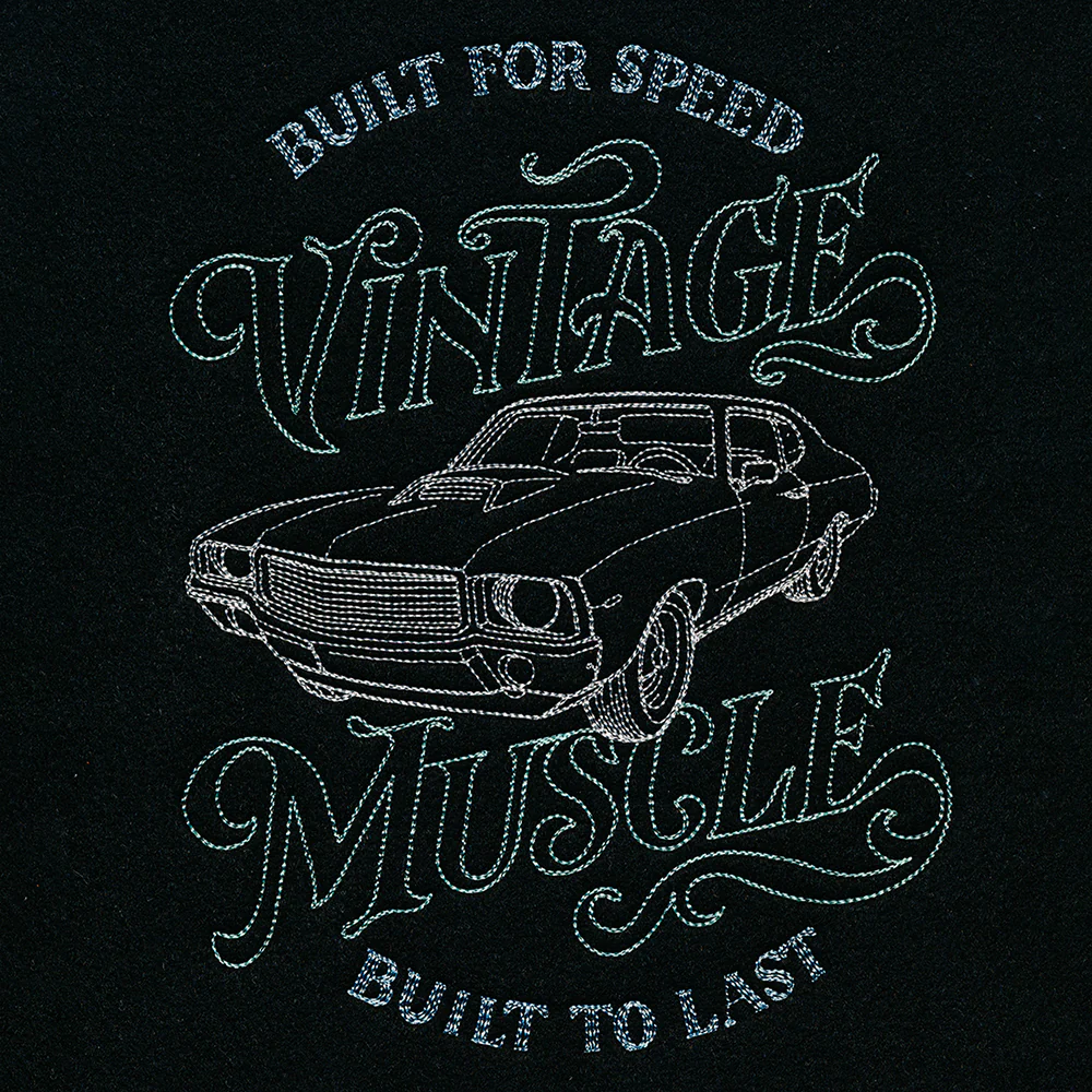Vintage Muscle Car Etching - Image 5