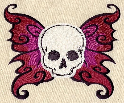 Winged Skull (Applique) - Image 4